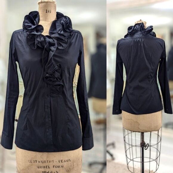 Walter Voulaz Button Down Blouse - Picture 4 of 7